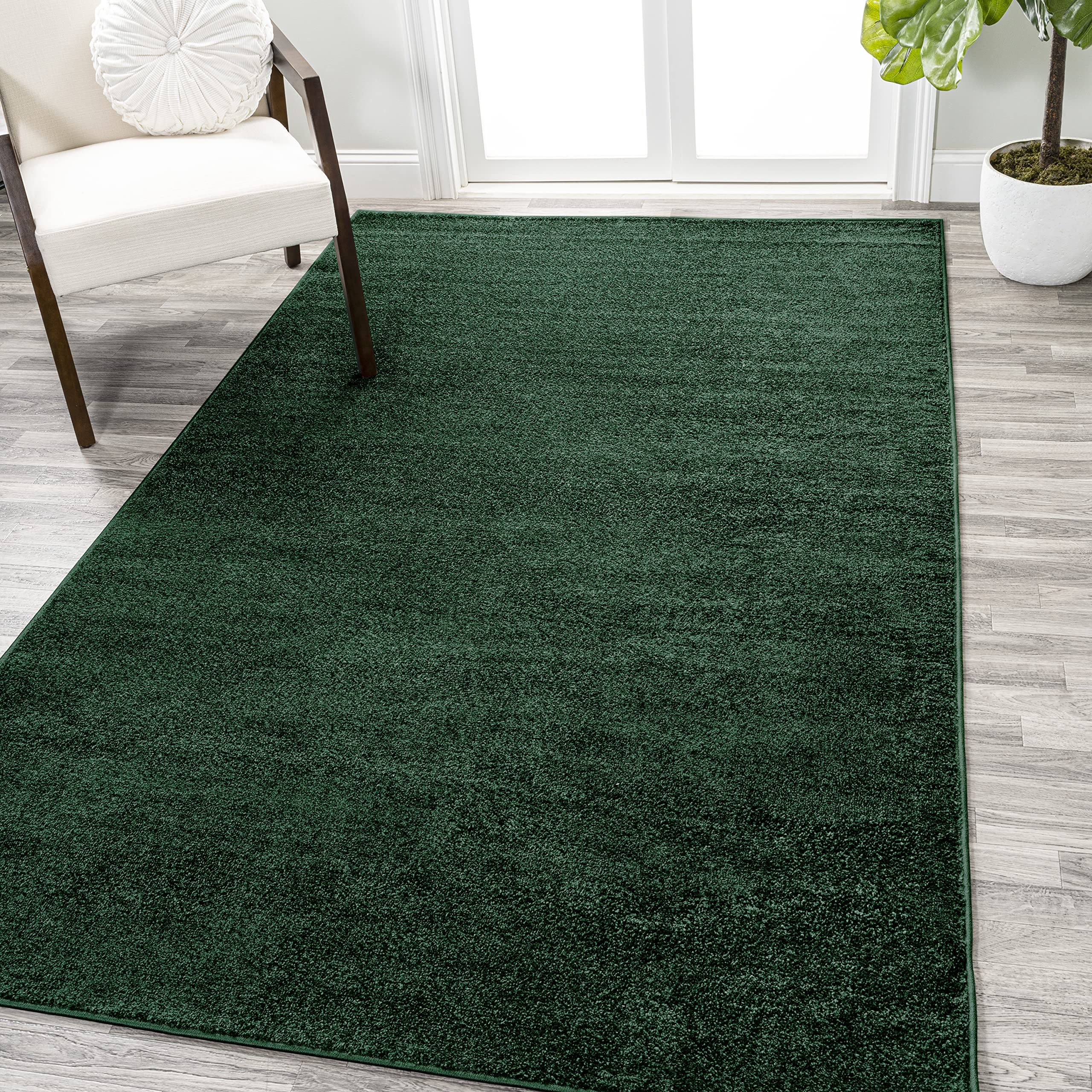 JONATHAN Y SEU100L-4 Haze Solid Low-Pile Indoor Area-Rug Casual Contemporary Solid Traditional Easy-Cleaning Bedroom Kitchen Liv
