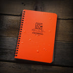 Rite In The Rain Weatherproof Side Spiral Notebook, 4.625' X 7', Orange Cover, Universal Pattern, 3 Pack (No. Or73L3)