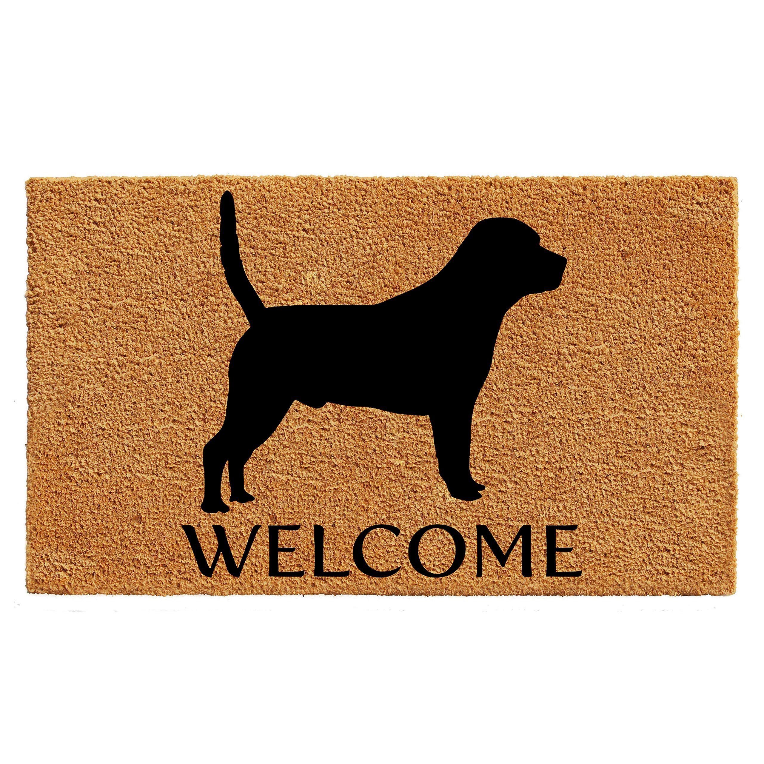 Calloway Mills Az105532436 Beagle Doormat, 24' X 36', Natural/Black