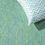Safavieh Courtyard Collection 2'7' X 5' Green/Blue Cy8521 Indoor/ Outside Waterproof Easy Cleansingpatio Backyard Mudroom Area Mat