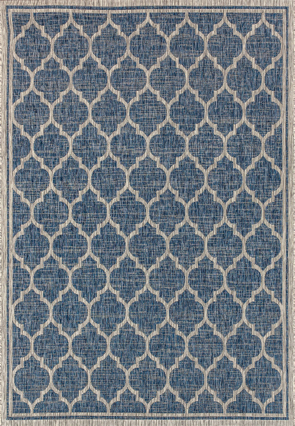 Jonathan Y Trebol Moroccan Trellis Textured Weave Indoor/Outdoor Navy/Gray 5 Ft. X 8 Ft. Area-Rug, Coastal,Easy-Cleaning,Hightraffic,Livingroom,Backyard, Non Shedding