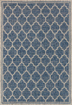 Jonathan Y Trebol Moroccan Trellis Textured Weave Indoor/Outdoor Navy/Gray 5 Ft. X 8 Ft. Area-Rug, Coastal,Easy-Cleaning,Hightraffic,Livingroom,Backyard, Non Shedding
