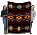 Pure Country Weavers Esme Blanket - Southwest Native American Inspired - Gift Tapestry Throw Woven From Cotton - Made In The Usa