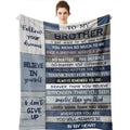 Yamco Big Brother Gift - Gifts For Brother 60' X 50' Blanket - Funny Brother Gifts From Sister - Brother Birthday Gifts - Funn