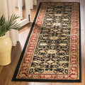 SAFAVIEH Lyndhurst Collection Accent Rug - 23 x 4, Black & Red, Traditional Oriental Design, Non-Shedding & Easy Care, Ideal f