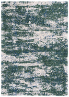 Safavieh Berber Shag Collection Area Rug - 8' X 10', Green & Beige, Modern Abstract Design, Non-Shedding & Easy Care, 1.2-Inch T