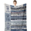 Yamco Daughter Gifts Blanket - Daughter Gift From Mom Dad - Gifts For Daughters From Mothers 80'X 60' Blankets - Birthday Gift