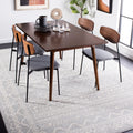 SAFAVIEH Tulum Collection 67 Square Light Grey/Ivory TUL268F Moroccan Boho Distressed Non-Shedding Living Room Bedroom Dining H
