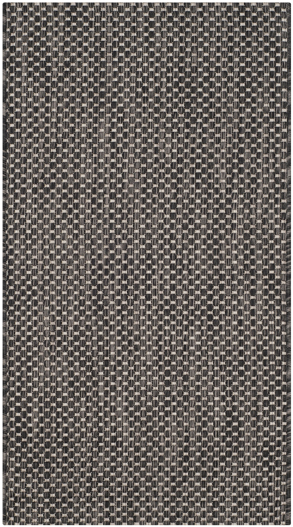 Safavieh Courtyard Collection Accent Rug - 2'3' X 5', Black & Beige, Non-Shedding & Easy Care, Indoor/Outdoor & Washable-Ideal For Patio, Backyard, Mudroom (Cy8521-36621)