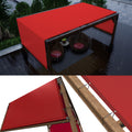 Colourtree 4' W X 6' L Red Waterproof Pergola Sun Shade Canopy Replacement Cover Upf50, Commercial Grade 220 Gsm Cloth, Includes