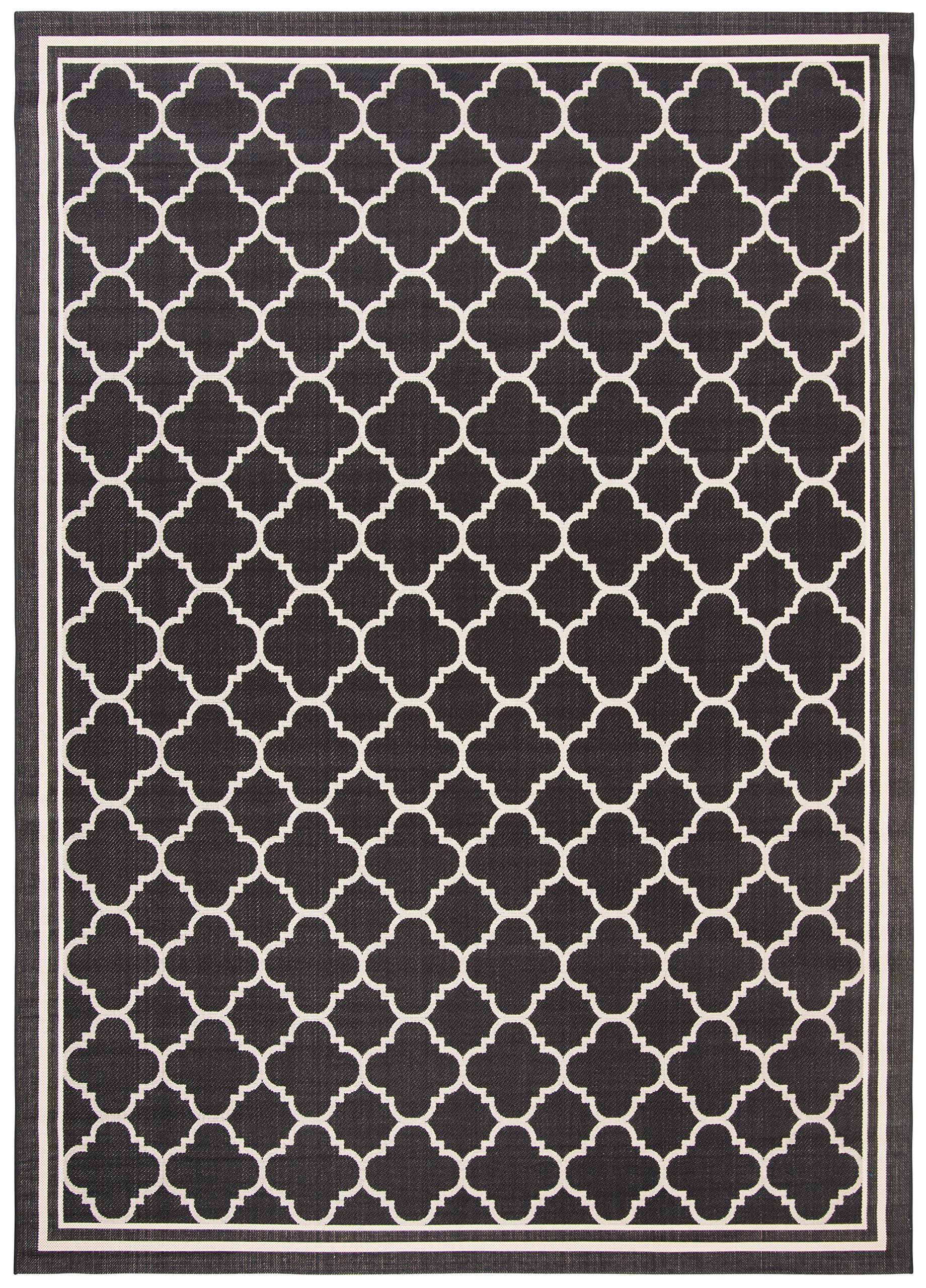Safavieh Courtyard Collection 9' X 12' Dark Green/Beige Cy6918 Trellis Indoor/ Outdoor Waterproof Easy Cleaning Patio Backyard Mudroom Area Rug