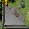 Amgo Custom Size 19' X 21' X 28.3' Gray Right Triangle Sun Shade Sail Upf50+ Agtapt8, Order To Make Canopy Awning, 95% Uv Blocka