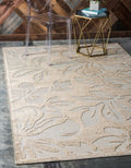 Unique Loom Outdoor Botanical Collection Area Rug - Jacksonville (5 1 x 8 Rectangle, Beige/ Light Brown)
