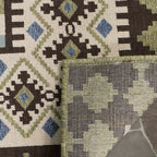 Safavieh Veranda Collection Area Rug - 8' X 11', Chocolate & Green, Boho Design, Non-Shedding & Easy Care, Indoor/Outdoor & Washable-Ideal For Patio, Backyard, Mudroom (Ver099-0624)