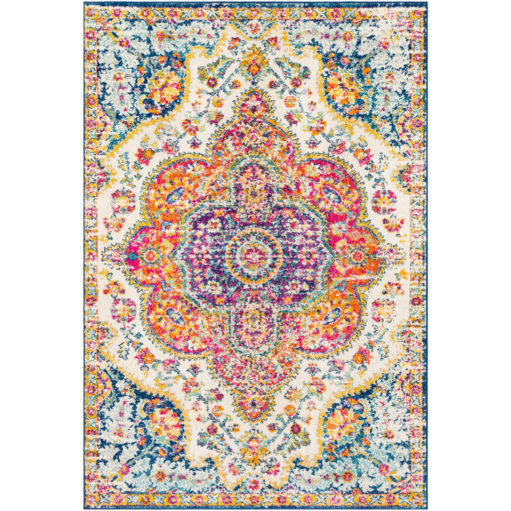 Livabliss Romaine Vintage Medallion Area Rug, 9' X 12'6'', Orange