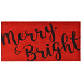 Calloway Mills 104973048 Merry & Bright Doormat, 30' X 48', Red/Black
