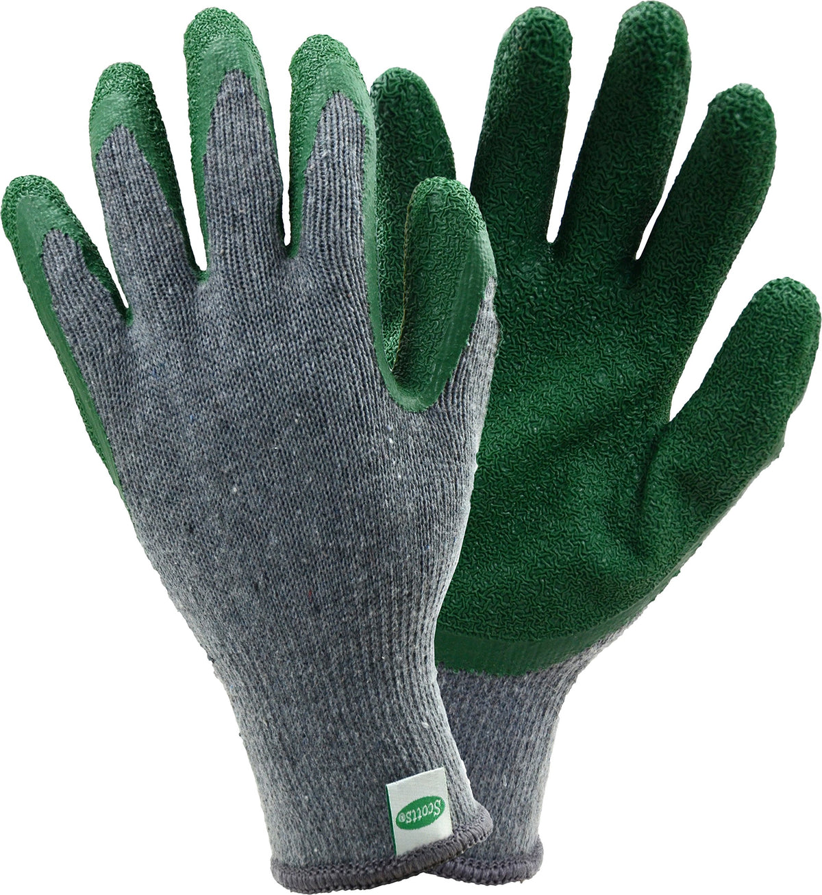 Scotts Men'S Latex Coated Palm Seamless String Knit Shell Work Gloves, Abrasion Resistant, Elastic Knit Wrist, Excellent Grip, 3