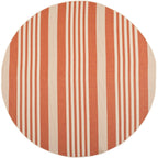 Safavieh Courtyard Collection CY6062 Stripe Indoor/ Outdoor Non-Shedding Stain Resistant Patio Backyard Area Rug, 7'10'' Round, 