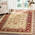 SAFAVIEH Lyndhurst Collection X-Large Area Rug - 11 x 15, Ivory & Red, Traditional Oriental Design, Non-Shedding & Easy Care, 