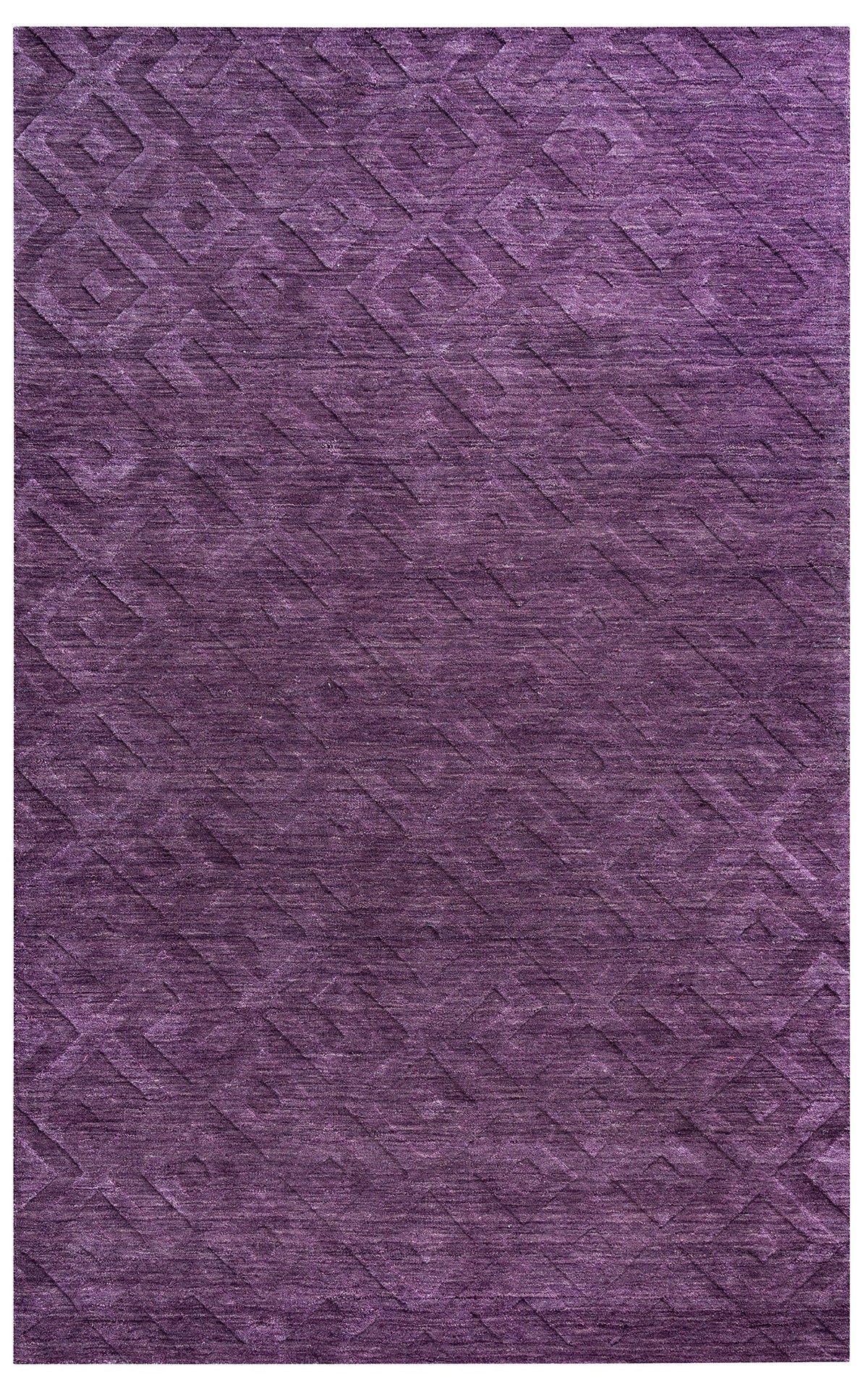 Rizzy Home | Tc8267 | Technique Collection | Wool Area Rug | 8' Round | Purple Solid