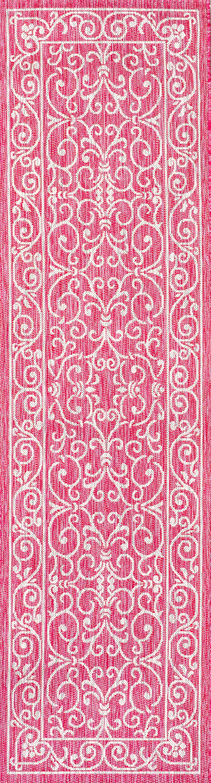 Jonathan Y Smb106J-28 Charleston Vintage Filigree Textured Weave Indoor Outdoor Area Rug, Classic Traditional Transitional Easy