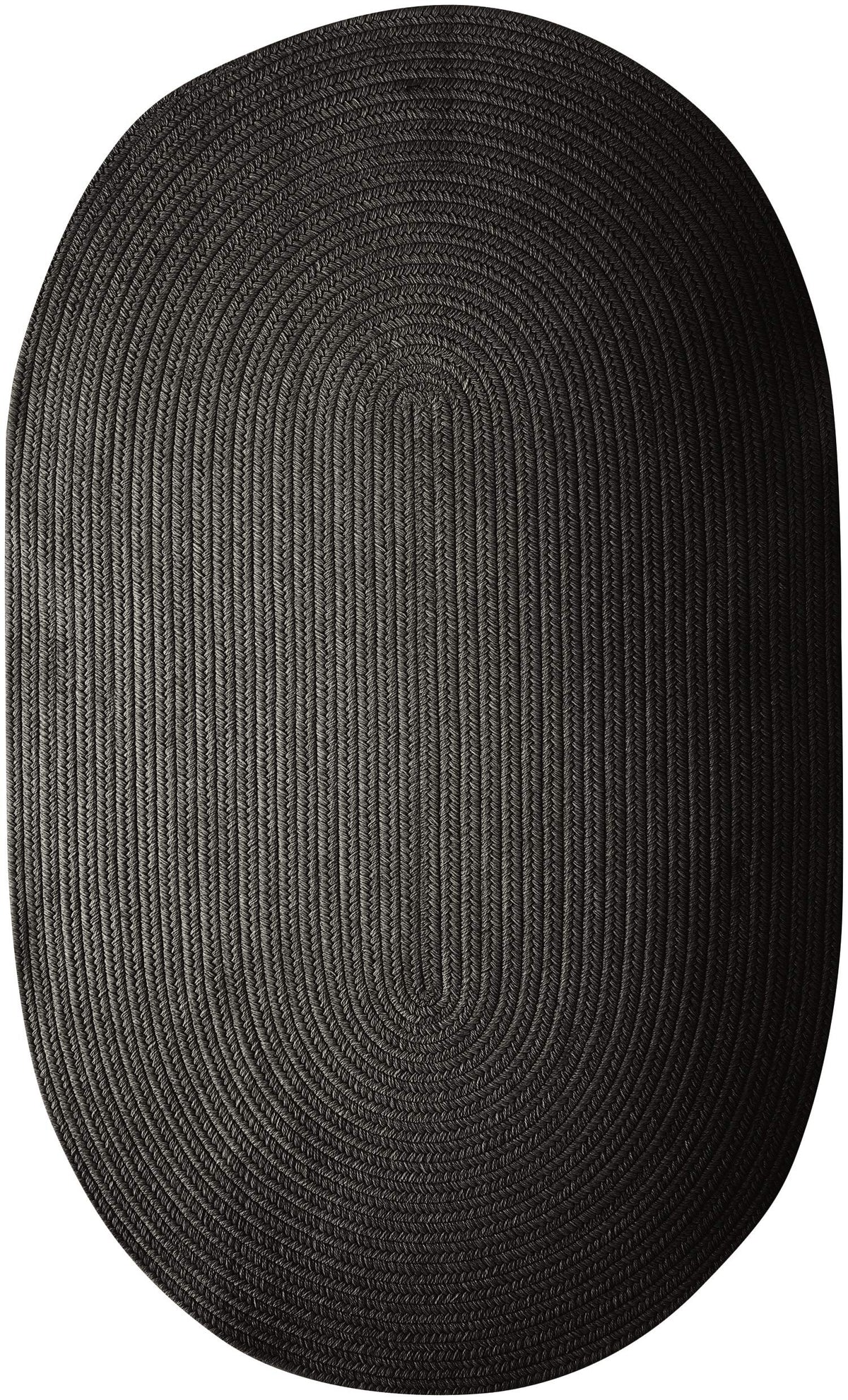 Colonial Mills Bristol Polypropylene Braided Rug, 12X15, Black