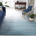 SAFAVIEH Adirondack Collection Area Rug - 9 x 12, Aqua & Ivory, Modern Ombre Design, Non-Shedding & Easy Care, Ideal for High 