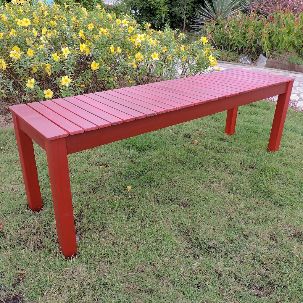 International Caravan Royal Fiji 52-inch Garden Bench Antique White