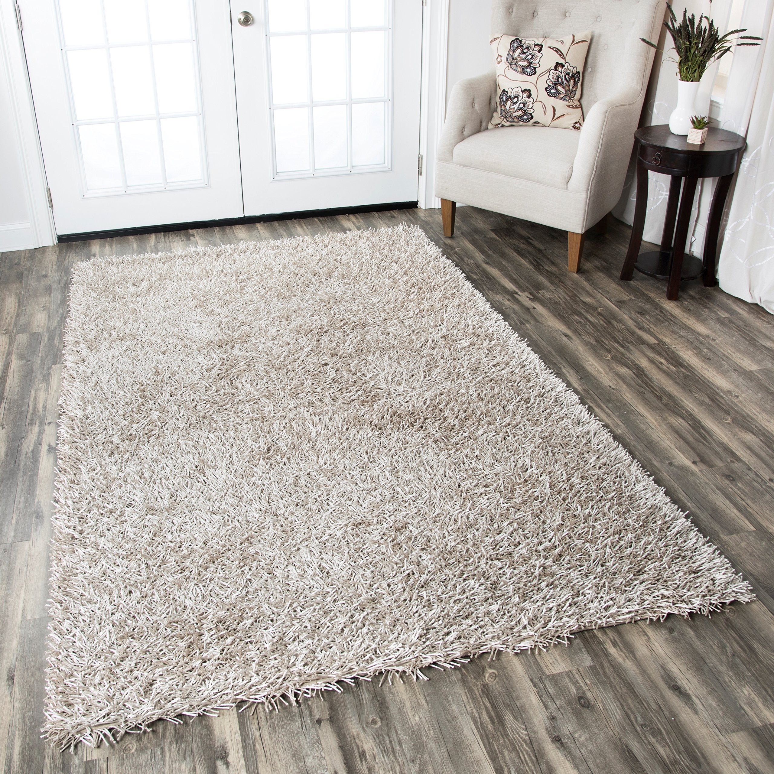 Rizzy Home | Km2315 | Kempton Collection | Polyester Area Rug | 9' X 12' | Khaki Solid