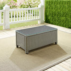 Crosley Furniture Bradenton All Weather Rattan Wicker Outdoor Coffee Table for Patio, Deck, Porch, Gray