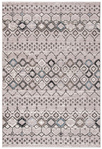 Safavieh Amsterdam Collection Accent Rug - 3' X 5', Light Grey & Brown, Moroccan Boho Design, Non-Shedding & Easy Care, Ideal Fo