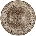 SAFAVIEH Vintage Hamadan Collection 53 Round Taupe VTH214T Oriental Traditional Persian Non-Shedding Dining Room Entryway Foyer