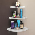 Istar Plastic Wall Mounted Corner Shelf For Bathroom Multipurpose Bathroom Accessories Organizer Shelves (6 Inch, 8 Inch, 10 Inc