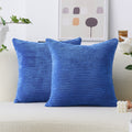 Home Brilliant Decorative Pillows Blue Square Pillow Cover Outdoor Throw Pillows 2 Packs Pillow Cases For Chair, 40Cm, 16 X 16 I