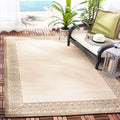 SAFAVIEH Courtyard Collection Area Rug - 9 x 12, Natural & Brown, Non-Shedding & Easy Care, Indoor/Outdoor & Washable-Ideal fo