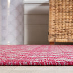 Jonathan Y Smb108Q-5Sq Ourika Moroccan Geometric Textured Weave Indoor Outdoor Area Rug, Bohemian Rustic Scandinavian Easy Clean
