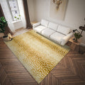 Dalyn Rugs Akina Antelope Animal Print Ak3 Faux Fur Gold 5' X 7'6"