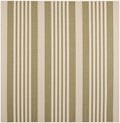 SAFAVIEH Courtyard Collection 7'10'' Square Green/Beige CY6062 Stripe Indoor/ Outdoor-Waterproof Easy-Cleaning Patio Backyard Mu
