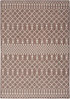 Nourison Positano Indoor/Outdoor Natural 4' X 6' Area Rug, Easy Cleaning, Non Shedding, Bed Room, Living Room, Dining Room, Deck, Backyard, Patio (4X6)