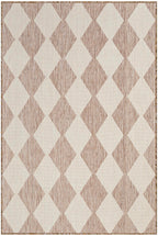 Nourison Positano Indoor/Outdoor Beige 4' X 6' Area Rug, Easy Cleaning, Non Shedding, Bed Room, Living Room, Dining Room, Backyard, Deck, Patio (4X6)