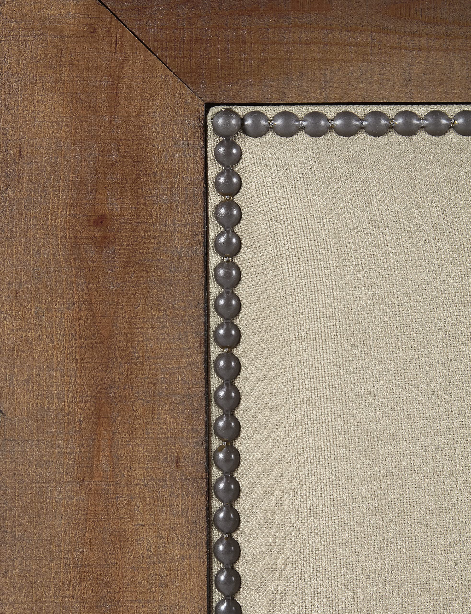 Progressive Furniture Queen Willow Upholstered Bed, Distressed Pine