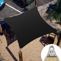 Colourtree 38' X 43' Black Super Ring Customized Size Order To Make Sun Shade Sail Ctawrn Canopy Awning Shades For Patio-260 Gsm