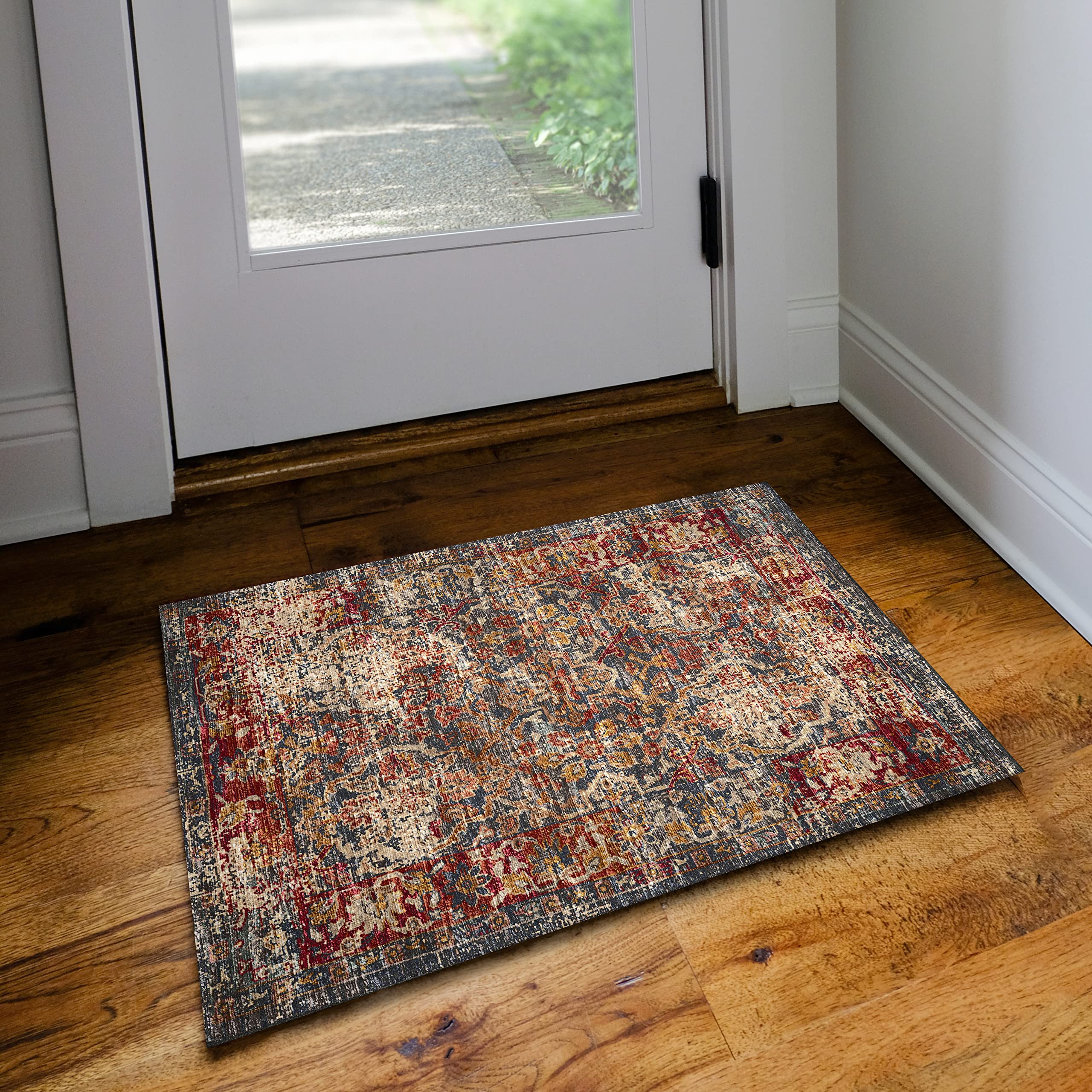 Dalyn Rugs Jericho Jc3 Charcoal 2' X 3' Rectangle Soft Area Rug, Easy Clean, Non Shedding, Bedroom, Entry, Living Room, Dining Room, Kitchen Rug