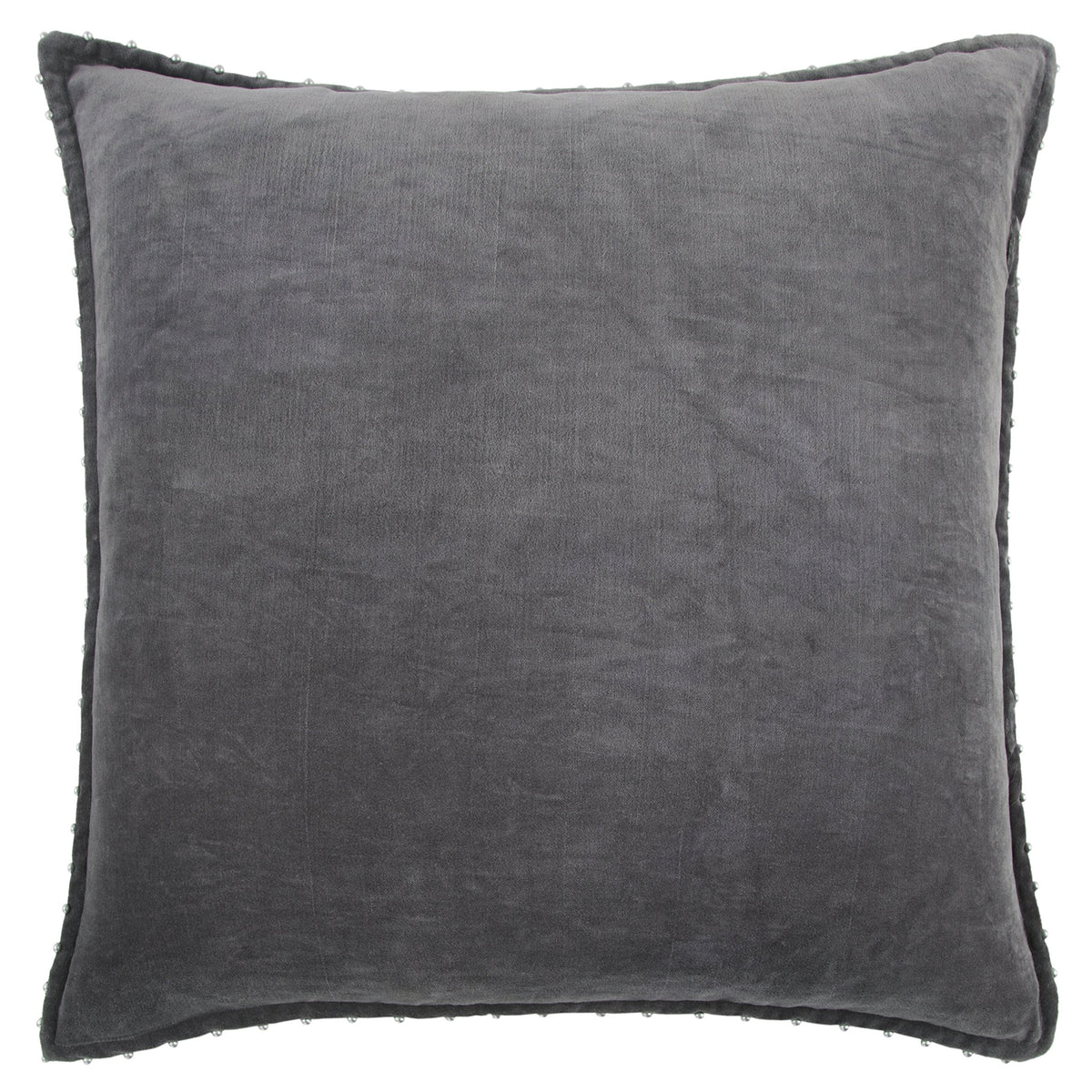 Rizzy Home | T13197 | 22&quot;x22&quot; Gray/Black/Neutral Solid Decorative Pillow | Poly Fill