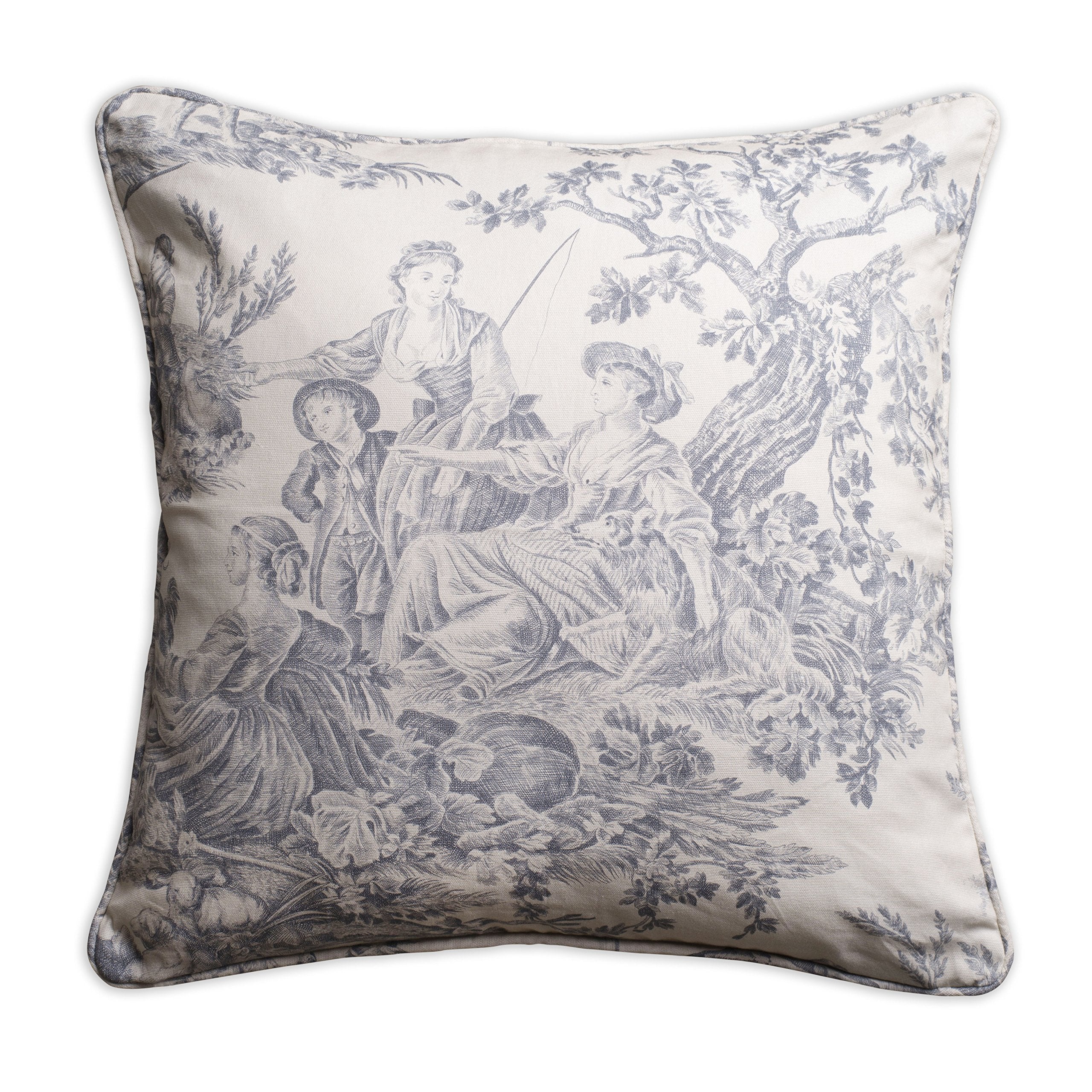 Maison D' Hermine Decorative Cushion Cover 100% Cotton 20'X20' Throw Couch Cover Square Pillowcases With Invisible Zipper For