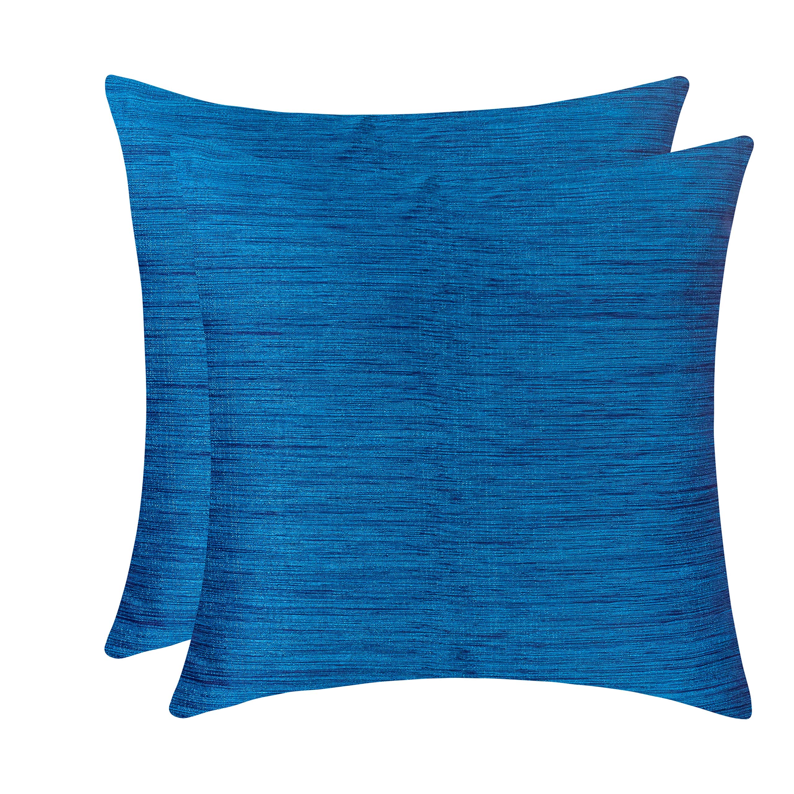 The White Petals Bright Orange Cushion Covers For Sofa, Couch & Bed (16X16 Inch, Pack Of 2)