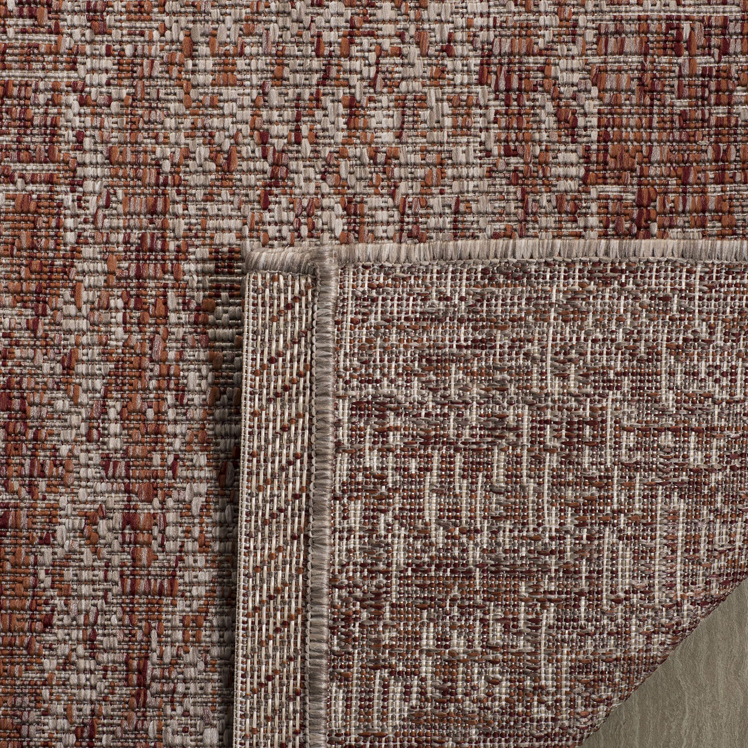 Safavieh Courtyard Collection 2'3' X 12' Light Beige/Terracotta Cy8736 Indoor/ Outdoor Waterproof Easy Cleaning Patio Backyard