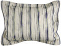 Rizzy Home | BT4052 | Standard Sham | 20"x26" Blue/Neutral/Brown Woven In Stripes