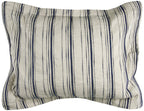 Rizzy Home | BT4052 | Standard Sham | 20"x26" Blue/Neutral/Brown Woven In Stripes