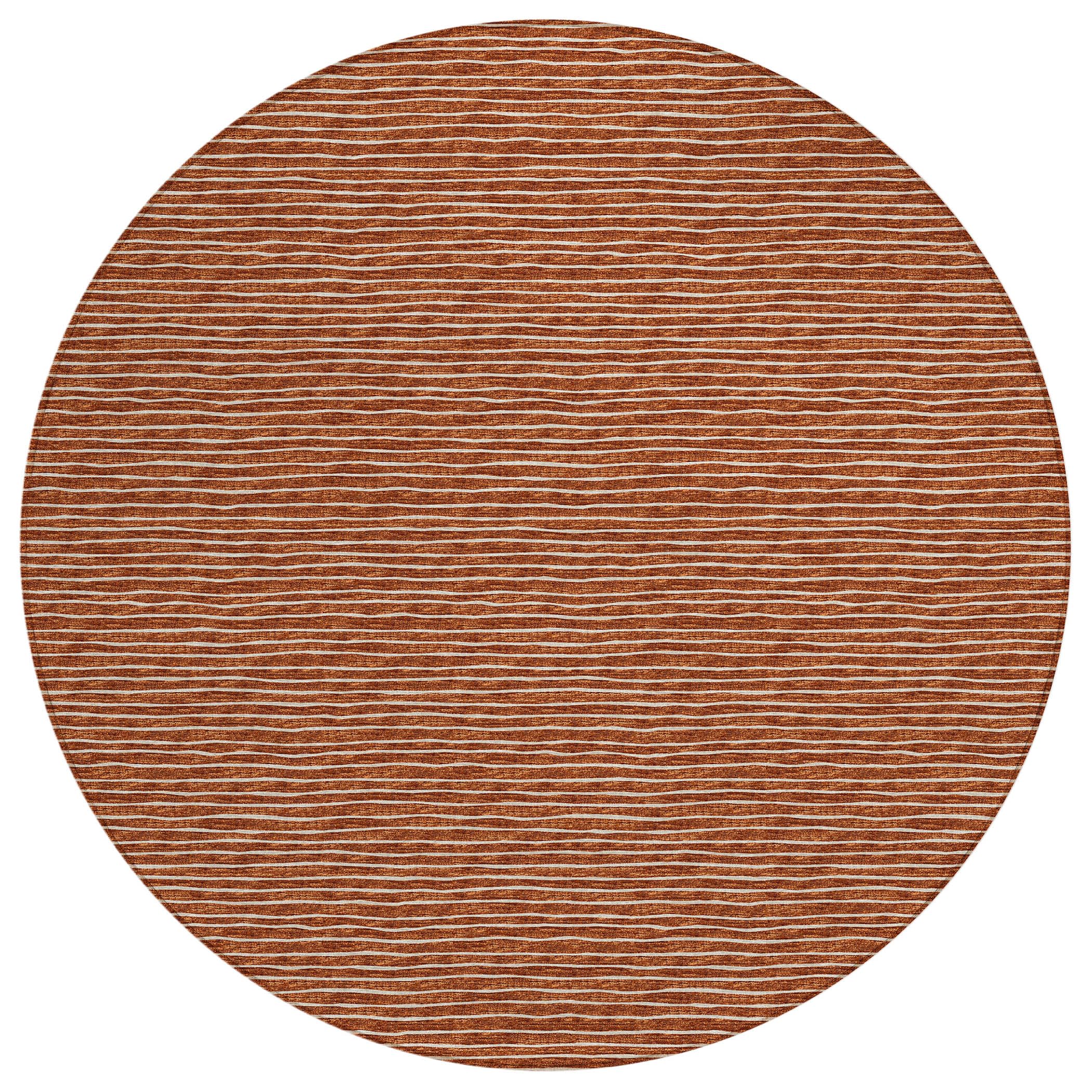 Dalyn Rugs Laidley La1 Red 10' X 10' Indoor Outdoor Round Rug, Easy Clean, Machine Washable, Non Shedding, Bedroom, Living Room, Dining Room, Kitchen, Patio Rug